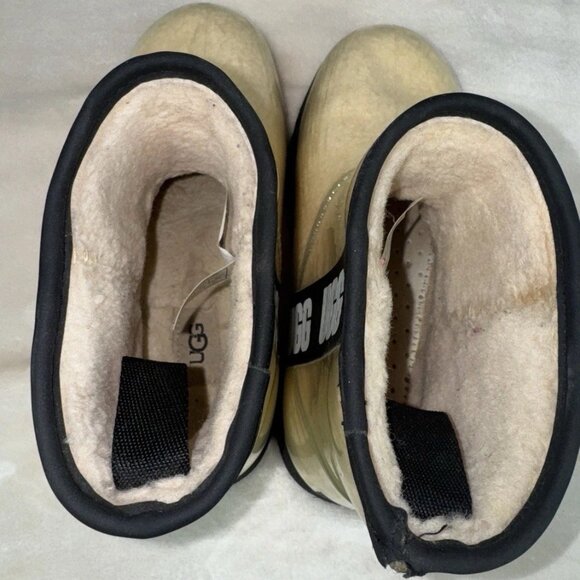 UGG Women's Classic Clear Mini Boot 1113190 Size US 9 Natural/Black - Picture 9 of 11